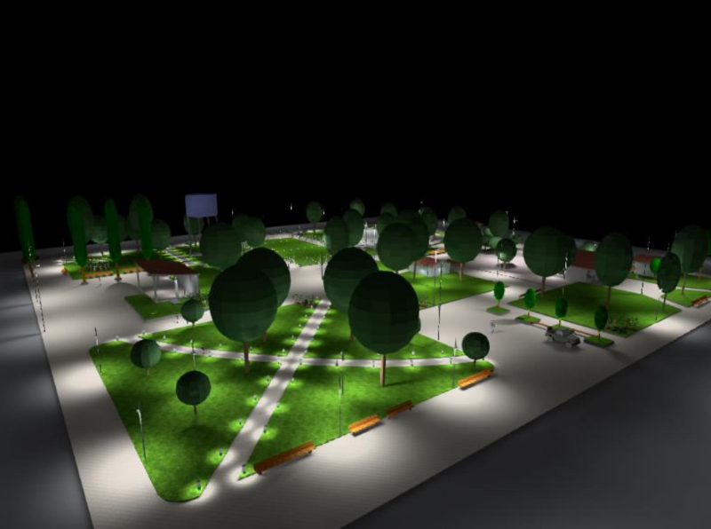 ELABORADO PROJETO DE ILUMINAÇÃO DA PRAÇA